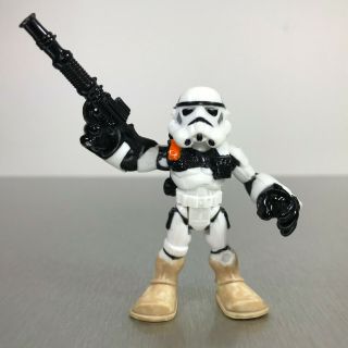 Playskool Star Wars Galactic Heroes Jedi Force Sand Trooper W/orange Shoulder
