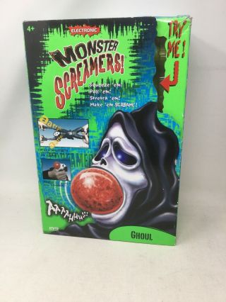 1996 Manley Toy Quest Ghoul Electronic Stretch Screamer Ghostface Scream