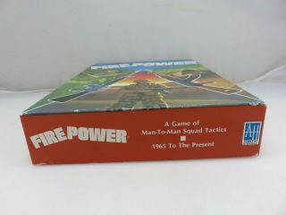 Fire Power Board Game Of Man To Man Combat Squad Tactics Avalon Hill 2