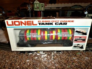 Lionel 9278 Life Savers Tank Car 1978 L/n Ob