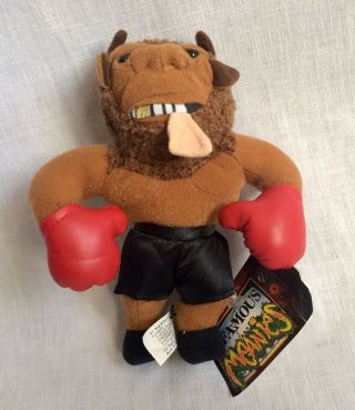 1997 Infamous Meanies Mike Tyson Bison Stuffed Toy W/ Tag Idea Factory
