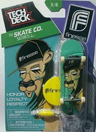 Finesse Honor Loyalty Respect Tech Deck Td Skate Co Series 4 3/8 Fingerboard