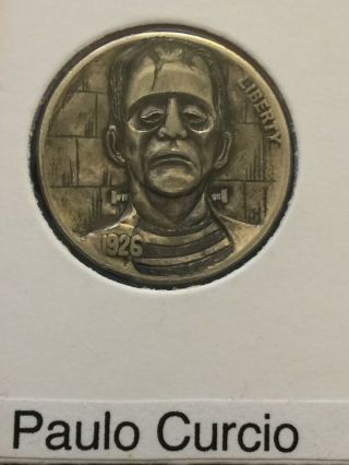 Hobo Nickel Hand Carved Engraved OHNS Paolo Curcio Mr The Frankenstein 2