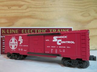 K - Line Train Atsf Santa Fe Shock Control Railroad Freight Box Car 648901