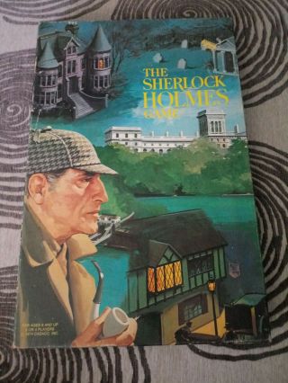 Vintage 1974 Cadaco Sherlock Holmes Board Game 100 Complete,