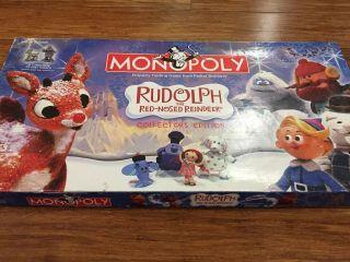 2006 Hasbro Rudolph The Red Nosed Reindeer Monopoly Collector 