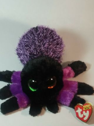 Ty Beanie Boos - Creeper The 6 " Halloween Spider / Tags Retired 2017