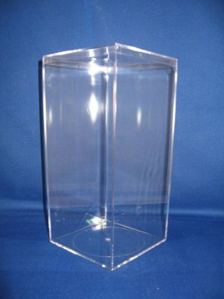 6 Clear Plastic Acrylic Display Boxes For Beanie Babies Baby - 8 " X 4 " X 4 "