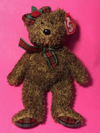 Ty Beanie Baby Happy Holidays - The Christmas Angel Bear (green - Joy)