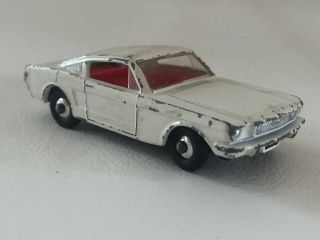 1966 Mustang Matchbox Series No.  8 Diecast Toy Car By Lesney In England