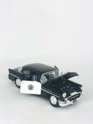 1955 Buick Century Highway Patrol Police Diecast Car 1:26 Maisto 8 Inch 1/24