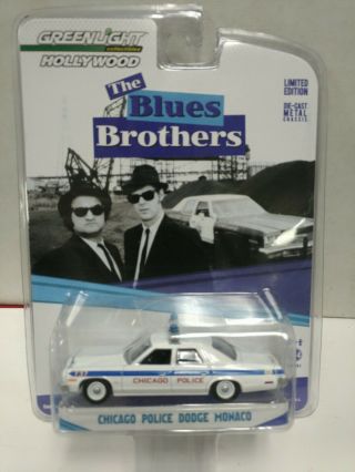 The Blues Brothers Chicago Police Dodge Monaco 1:64 Greenlight Le Hollywood Car