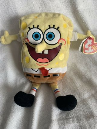 Ty Beanie Babies Spongebob Squarepants Best Day Ever 2006 Plush Toy 8 Inches