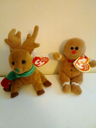 Ty Beanie Babies Jingle Beanies Christmas Ornaments - Sweetsy & Jingly
