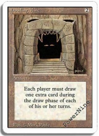 1 Played Howling Mine - Artifact Revised 3rd Edition Mtg Magic Rare 1x X1