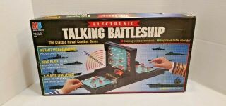 Vintage 1989 Electronic Talking Battleship Game Complete - Milton Bradley