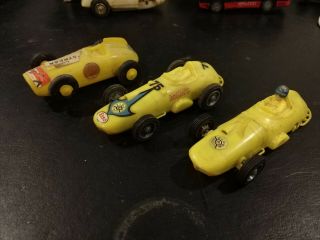 3 Vintage 1/32 Scale Slot Car Eldon Unknown Type Of Car Yellow