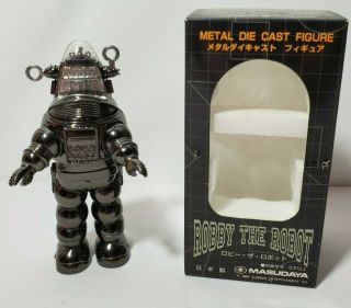 Masudaya Metal 51/4 " Die Cast Figure Robby The Robot Forbidden Planet 1998 Japan