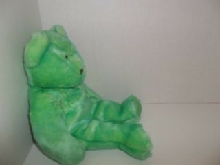 1999 ty beanie buddies green kicks soccer teddy bear plush beanie baby 14 