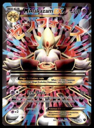 2016 Pokémon Card Xy Fates Collide Mega Alakazam Ex English 118