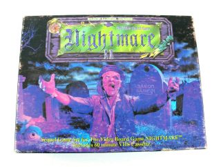 Nightmare II Video Board Game VHS Expansion Game Set Baron Samedi Chieftain 1991 2
