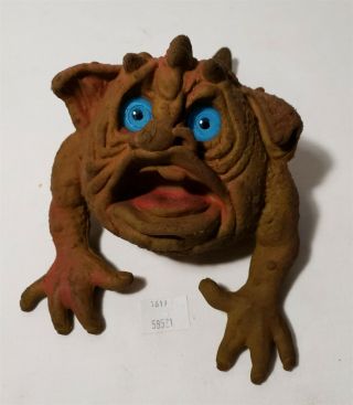 Thriftchi 1987 Mattel Boglins Squidge Toy Rubber Hand Puppet Seven Towns