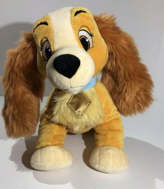 Lady From Lady & The Tramp Disney Store Authentic Patch 12 " Stuffed Plush Doll