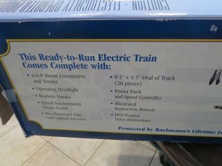 Bachmann G Scale White Christmas Express Train Set Locomotive Cars 2