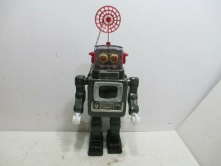 Television Spaceman Robot Battery Op Cond Made In Japan