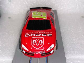 LIFE LIKE 19 SEE YOUR LOCAL DODGE DEALER GOODYEAR RED STOCK SLOT CAR 3