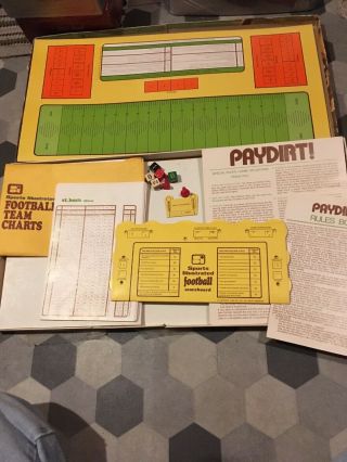 Sports Illustrated Football Game - Complete Paydirt 1974 W 1972 Nfl Team Charts
