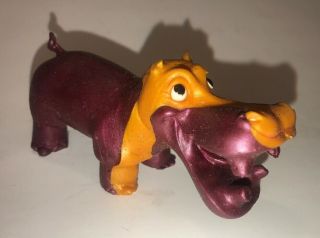 Vintage Russ Berrie Rubber Oily Jiggler Rhino Figure 1968 Monster