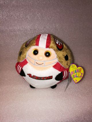 Ty Nfl Beanie Ballz - San Francisco 49ers (regular Size - 5 Inch) - Mwmts Ball