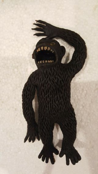 Vintage 1960 - 70s Rubber Monkey Gorilla Jiggler King Kong Monster Figure