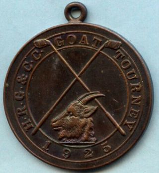 1925 Hood River Oregon Golf And Country Club Goat Tourney Medal