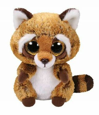 Rusty Raccoon Beanie Boos Plush Stuffed Animal Figure 6 " With Tags