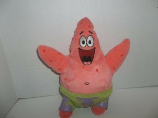 2005 Ty Beanie Buddies Spongebob Squarepants Patrick Starfish Plush 12 " Tall