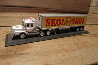 Matchbox Collectibles Skol Lager Scania Semi Truck Tractor Trailer Die Cast Rig