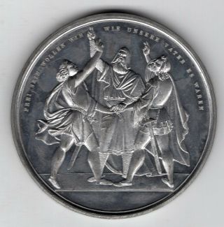 1872 Swiss Medal For The Federal Shooting Festival In Zurich