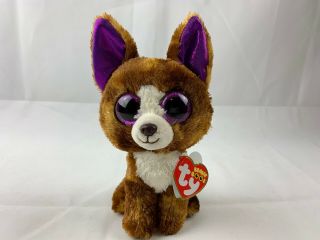 Ty 6 " Dexter Chihuahua Beanie Boos Plush Stuffed Animal Mwmt 