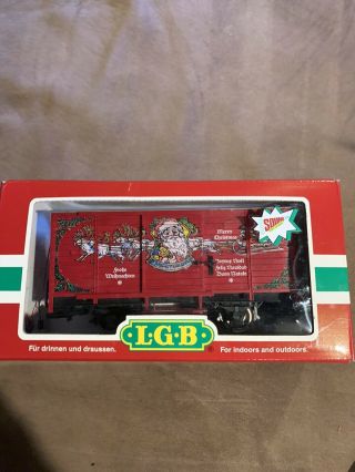 Lgb 43352 Merry Christmas Sound Boxcar Very Good