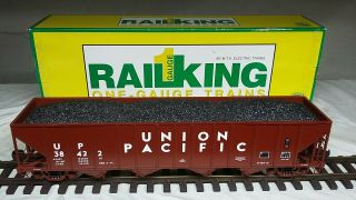 Mth Railking G - Scale Gauge 1 Union Pacific 4 - Bay Hopper Ln,  Boxed