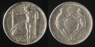 1915 Panama Pacific Exposition Official Silver Medal So Called Dollar Ppie Hk399
