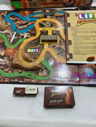 The Game of Life Indiana Jones Edition Board Game 2008 Hasbro Collectors Edition 3
