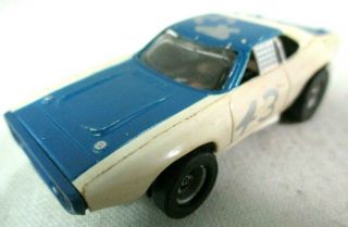 Aurora Afx 1762 Plymouth Road Runner Stock Car No.  43 Slot Car Ho Scale Model