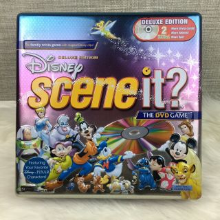 Disney Scene It Deluxe Edition Dvd Board Game Collectible Tin Box 100 Complete