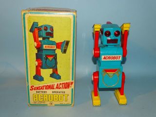 Acrobot Robot Battery Toy Box Yonezawa