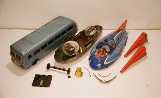 Nomura Tin Sonicon Rocket/ Sonicon Bus For Restoration / Parts 60s Japan