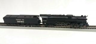 Bachmann N Scale 4 - 8 - 4 Steam Locomotive & 16 - Wheel Tender Santa Fe 3780