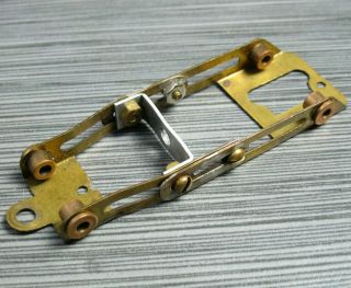 Slot Car Unknown Maker Brass Adjustable Chassis Vintage 1/32 Scale